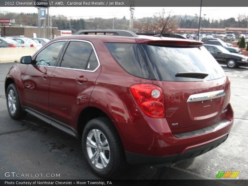 Cardinal Red Metallic / Jet Black 2012 Chevrolet Equinox LT AWD
