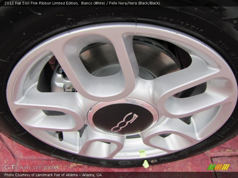 Bianco (White) / Pelle Nera/Nera (Black/Black) 2012 Fiat 500 Pink Ribbon Limited Edition