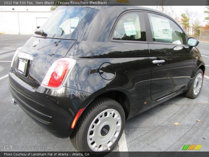Nero (Black) / Tessuto Rosso/Nero (Red/Black) 2012 Fiat 500 Pop