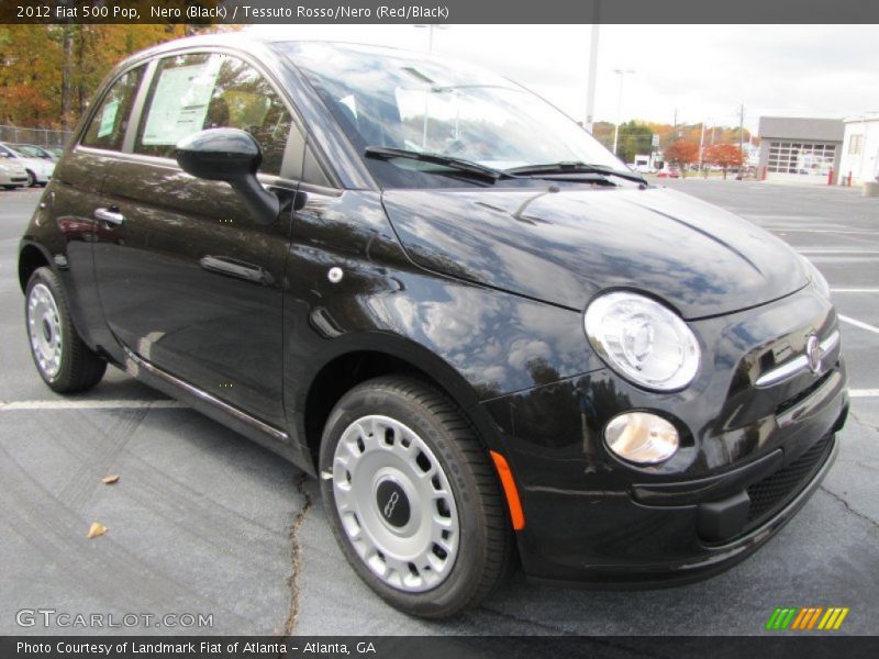 Nero (Black) / Tessuto Rosso/Nero (Red/Black) 2012 Fiat 500 Pop