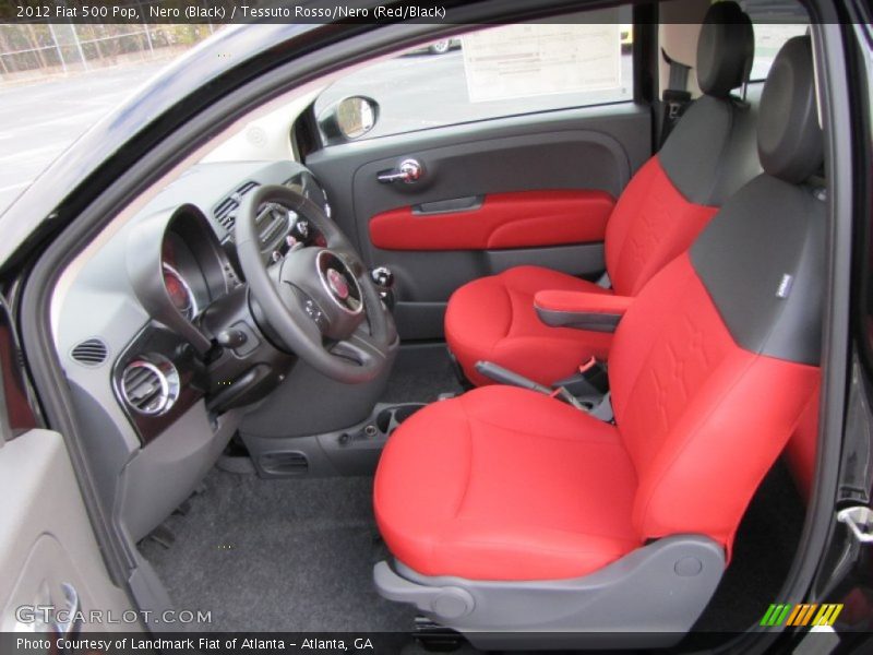 Nero (Black) / Tessuto Rosso/Nero (Red/Black) 2012 Fiat 500 Pop