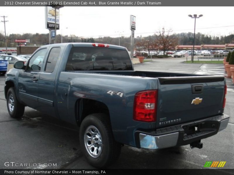 Blue Granite Metallic / Dark Titanium 2012 Chevrolet Silverado 1500 LS Extended Cab 4x4