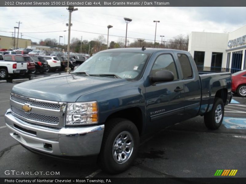 Blue Granite Metallic / Dark Titanium 2012 Chevrolet Silverado 1500 LS Extended Cab 4x4