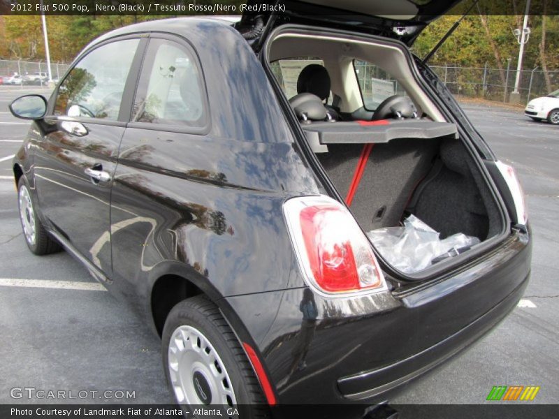 Nero (Black) / Tessuto Rosso/Nero (Red/Black) 2012 Fiat 500 Pop