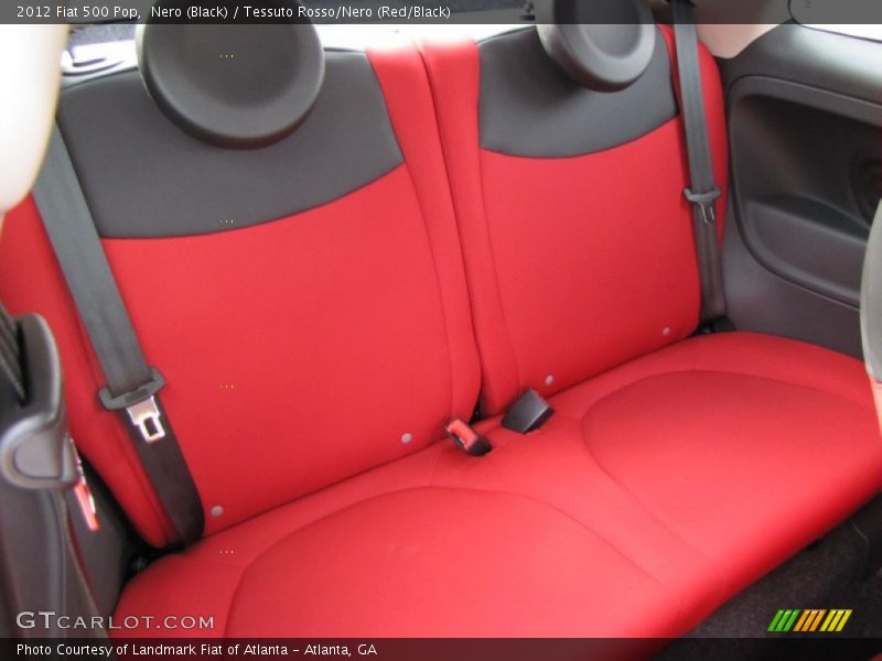 Nero (Black) / Tessuto Rosso/Nero (Red/Black) 2012 Fiat 500 Pop