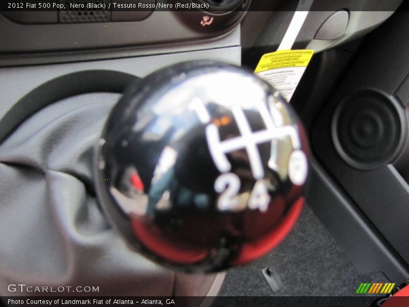 Nero (Black) / Tessuto Rosso/Nero (Red/Black) 2012 Fiat 500 Pop