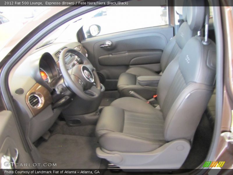  2012 500 Lounge Pelle Nera/Nera (Black/Black) Interior