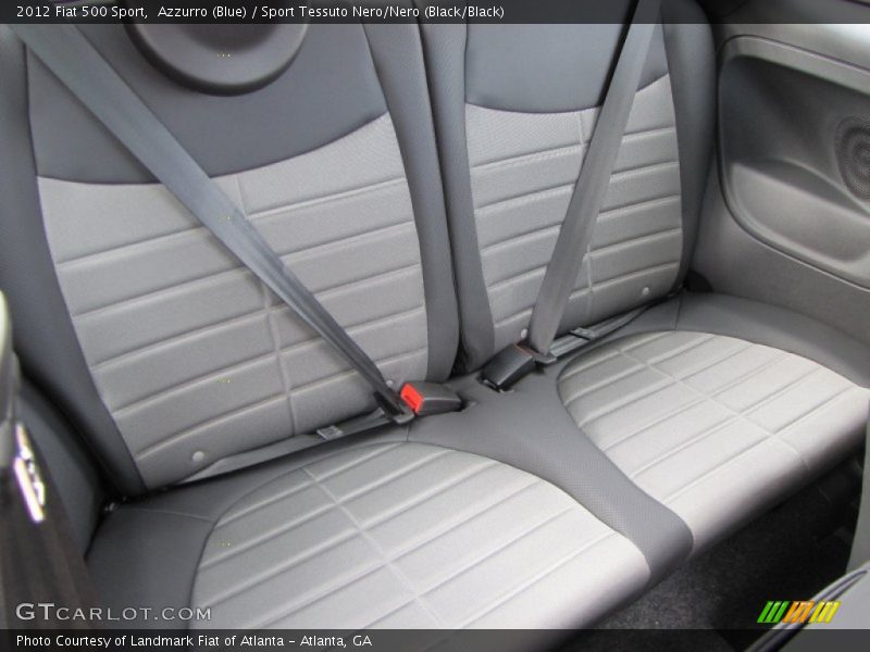 Azzurro (Blue) / Sport Tessuto Nero/Nero (Black/Black) 2012 Fiat 500 Sport