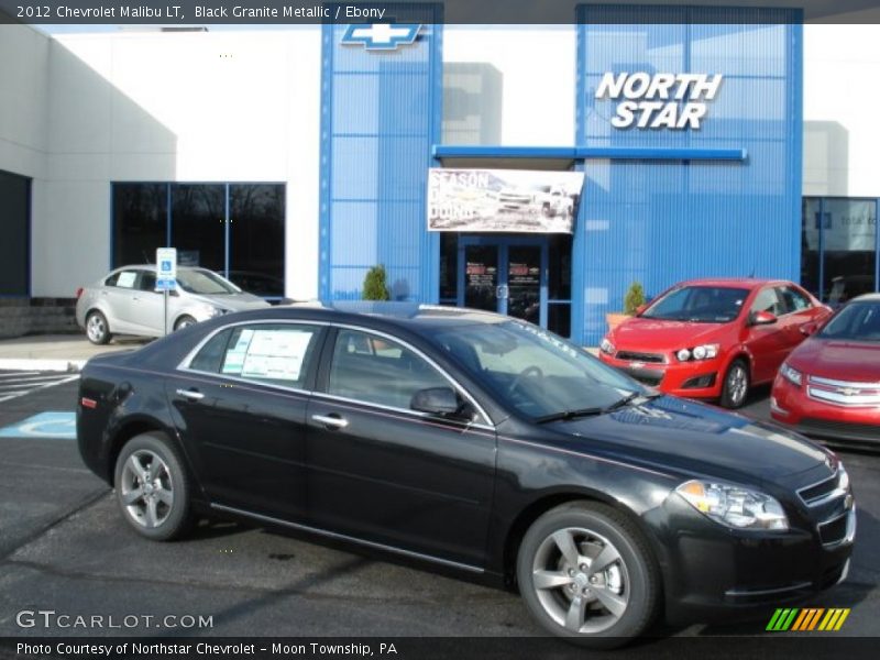 Black Granite Metallic / Ebony 2012 Chevrolet Malibu LT