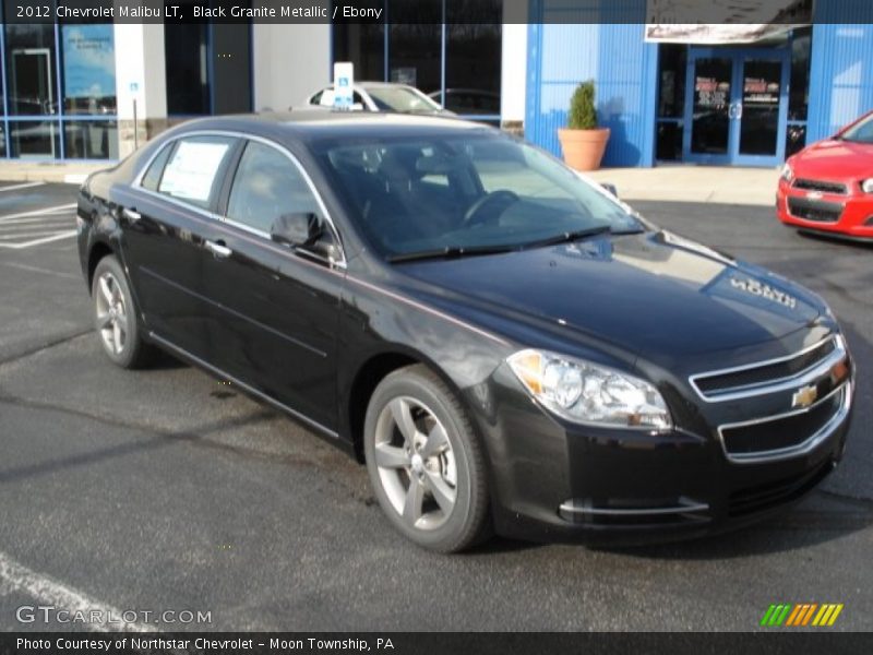 Black Granite Metallic / Ebony 2012 Chevrolet Malibu LT