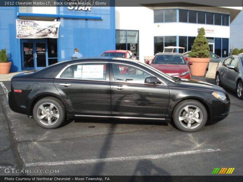 Black Granite Metallic / Ebony 2012 Chevrolet Malibu LT