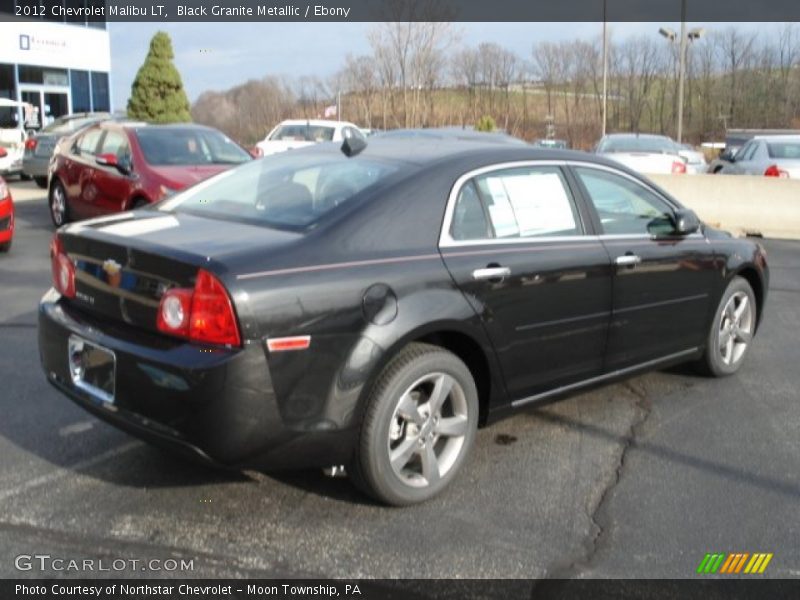 Black Granite Metallic / Ebony 2012 Chevrolet Malibu LT