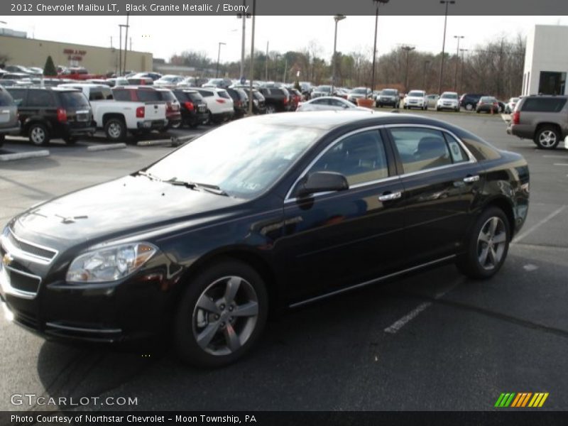 Black Granite Metallic / Ebony 2012 Chevrolet Malibu LT
