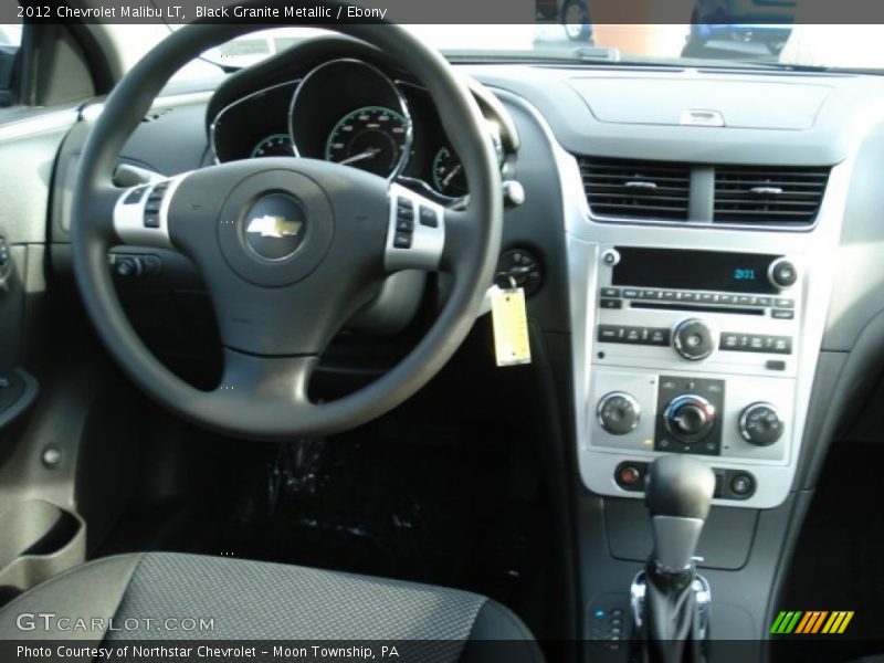 Black Granite Metallic / Ebony 2012 Chevrolet Malibu LT