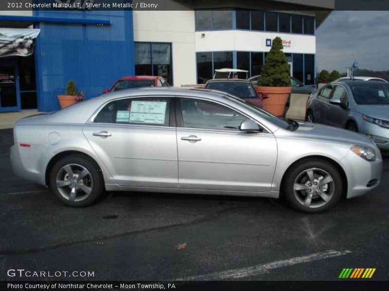 Silver Ice Metallic / Ebony 2012 Chevrolet Malibu LT
