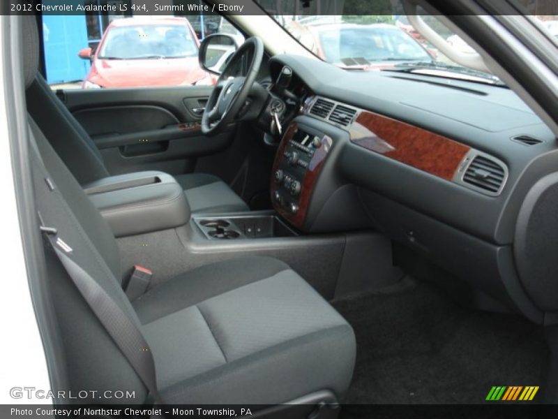 Summit White / Ebony 2012 Chevrolet Avalanche LS 4x4