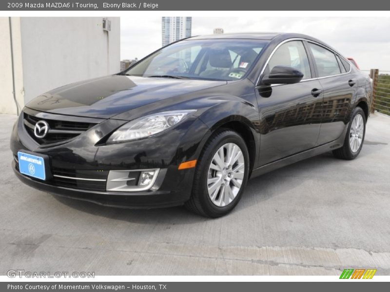 Ebony Black / Beige 2009 Mazda MAZDA6 i Touring