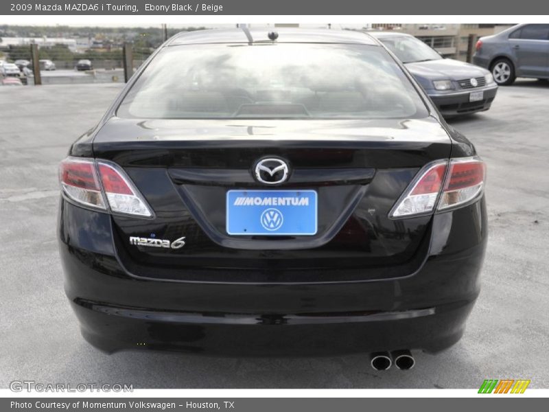 Ebony Black / Beige 2009 Mazda MAZDA6 i Touring