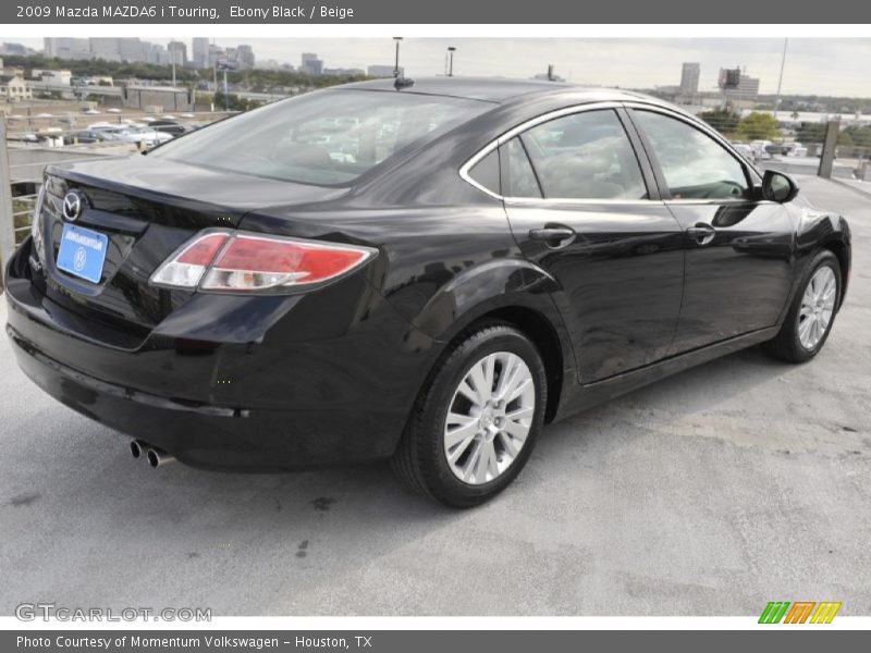 Ebony Black / Beige 2009 Mazda MAZDA6 i Touring