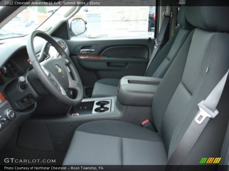 Summit White / Ebony 2012 Chevrolet Avalanche LS 4x4