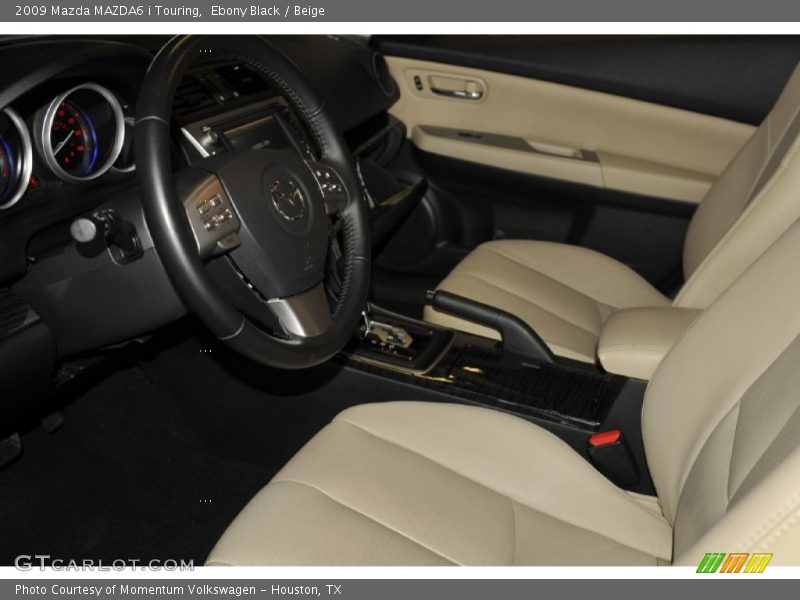 Ebony Black / Beige 2009 Mazda MAZDA6 i Touring