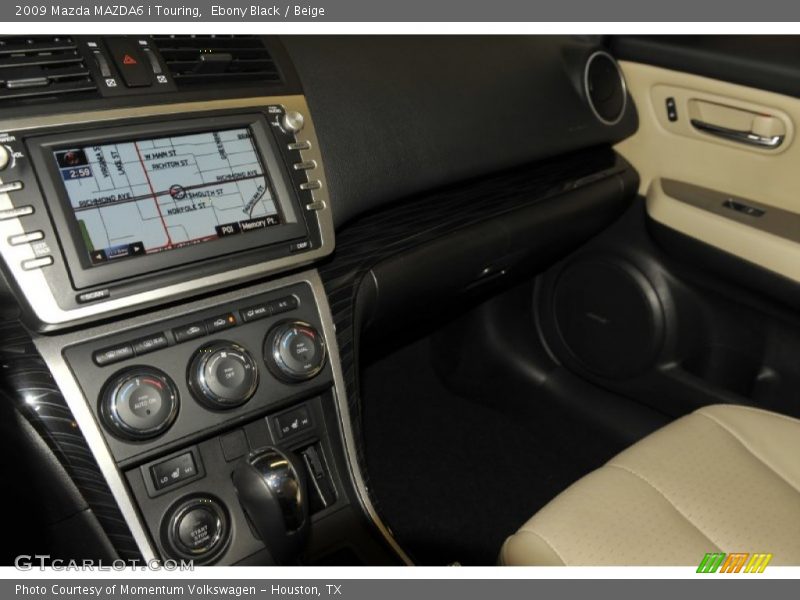 Ebony Black / Beige 2009 Mazda MAZDA6 i Touring