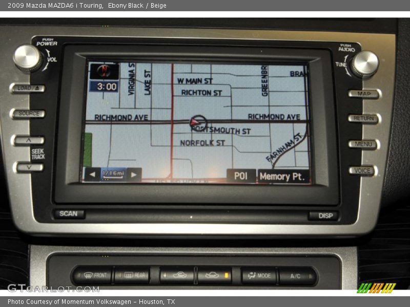 Ebony Black / Beige 2009 Mazda MAZDA6 i Touring