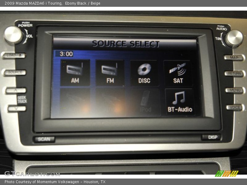 Ebony Black / Beige 2009 Mazda MAZDA6 i Touring