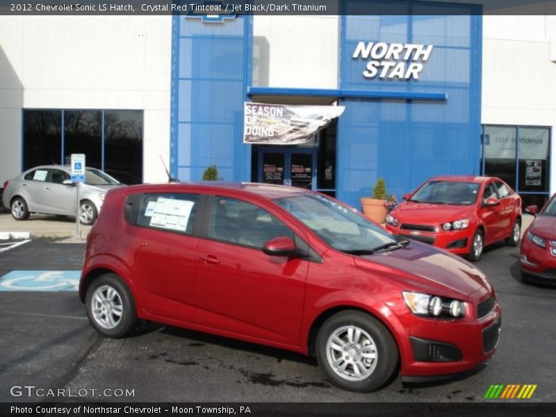 Crystal Red Tintcoat / Jet Black/Dark Titanium 2012 Chevrolet Sonic LS Hatch