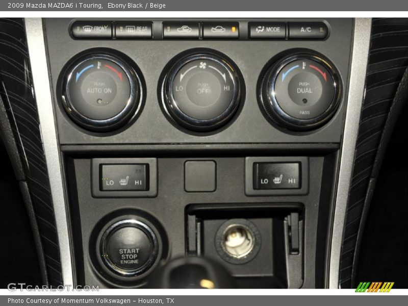 Ebony Black / Beige 2009 Mazda MAZDA6 i Touring