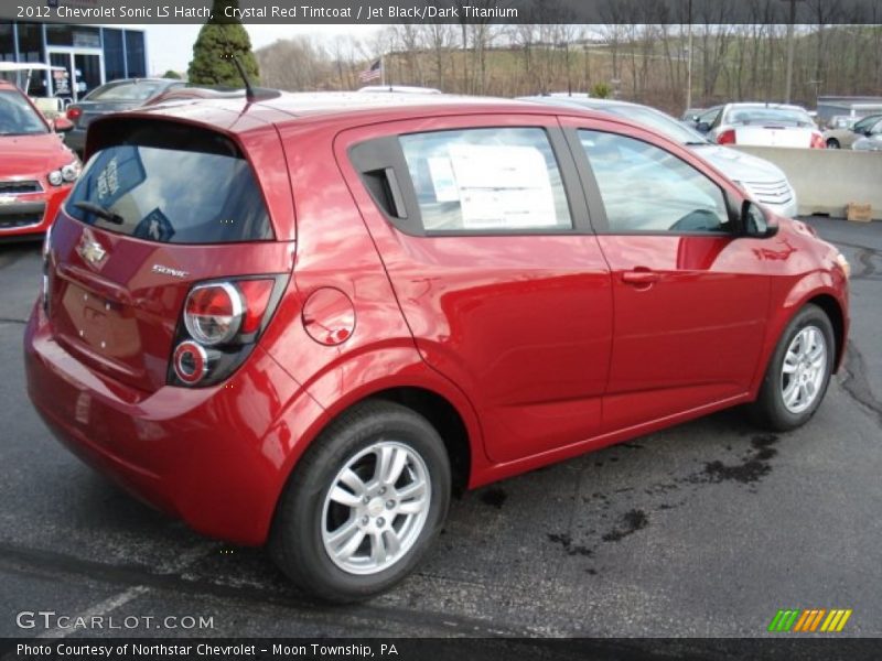 Crystal Red Tintcoat / Jet Black/Dark Titanium 2012 Chevrolet Sonic LS Hatch