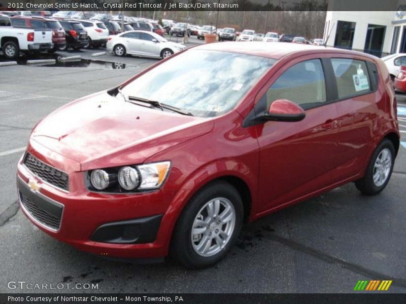 Crystal Red Tintcoat / Jet Black/Dark Titanium 2012 Chevrolet Sonic LS Hatch