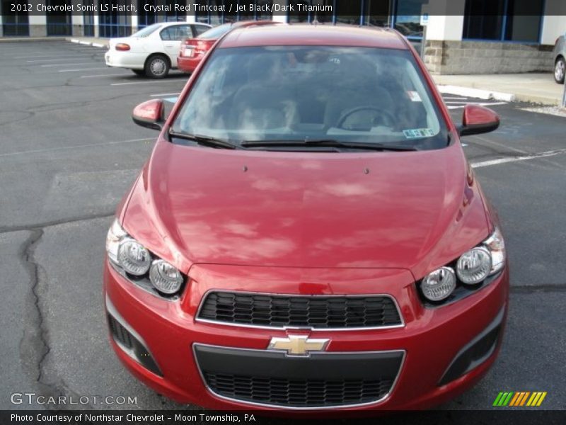 Crystal Red Tintcoat / Jet Black/Dark Titanium 2012 Chevrolet Sonic LS Hatch