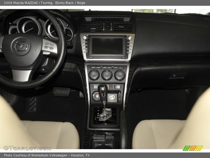 Ebony Black / Beige 2009 Mazda MAZDA6 i Touring
