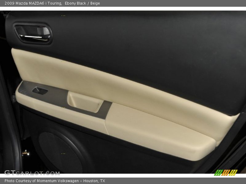 Ebony Black / Beige 2009 Mazda MAZDA6 i Touring