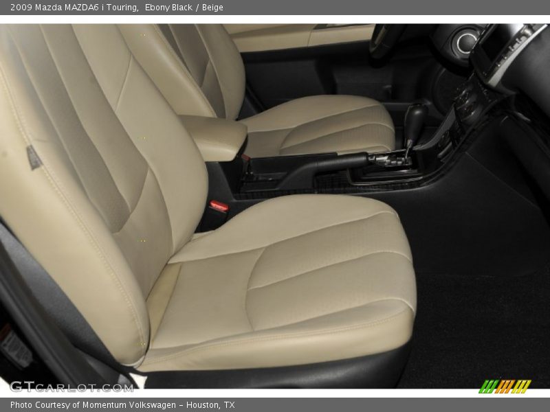 Ebony Black / Beige 2009 Mazda MAZDA6 i Touring