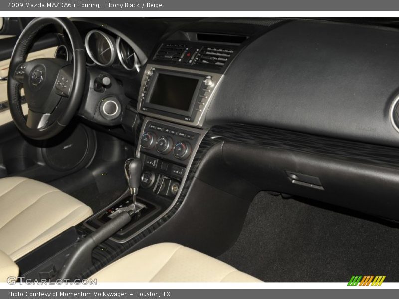 Ebony Black / Beige 2009 Mazda MAZDA6 i Touring