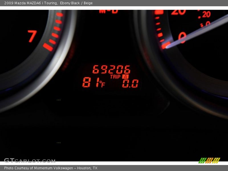 Ebony Black / Beige 2009 Mazda MAZDA6 i Touring