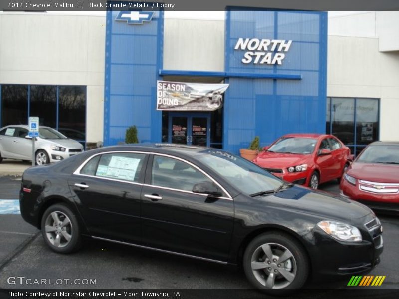 Black Granite Metallic / Ebony 2012 Chevrolet Malibu LT