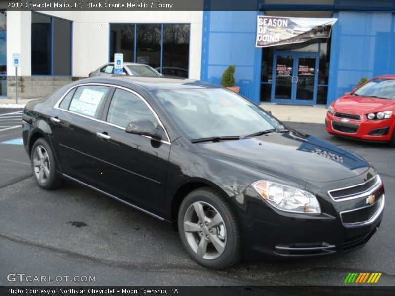 Black Granite Metallic / Ebony 2012 Chevrolet Malibu LT