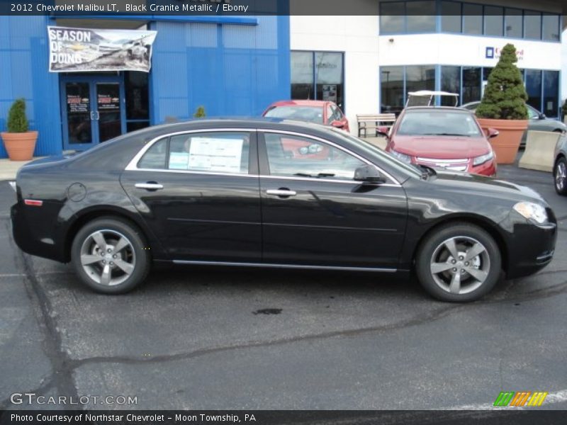 Black Granite Metallic / Ebony 2012 Chevrolet Malibu LT