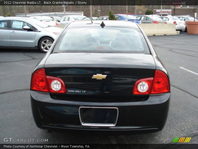 Black Granite Metallic / Ebony 2012 Chevrolet Malibu LT