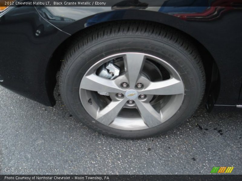 Black Granite Metallic / Ebony 2012 Chevrolet Malibu LT