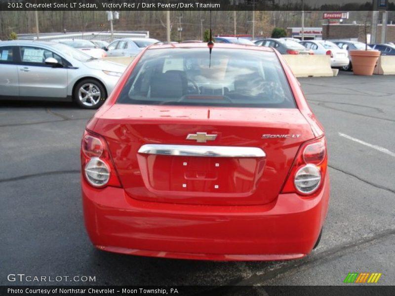 Victory Red / Dark Pewter/Dark Titanium 2012 Chevrolet Sonic LT Sedan