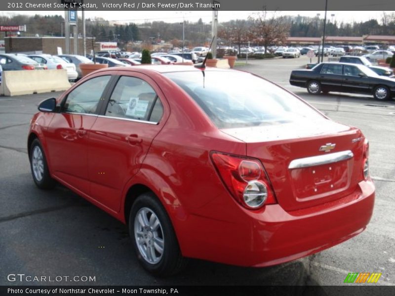 Victory Red / Dark Pewter/Dark Titanium 2012 Chevrolet Sonic LT Sedan