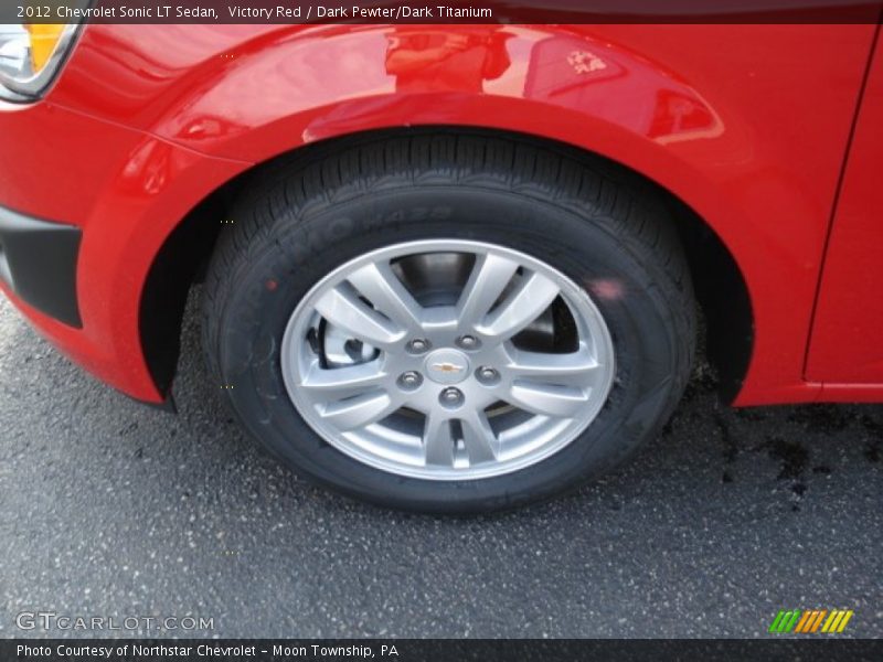 Victory Red / Dark Pewter/Dark Titanium 2012 Chevrolet Sonic LT Sedan