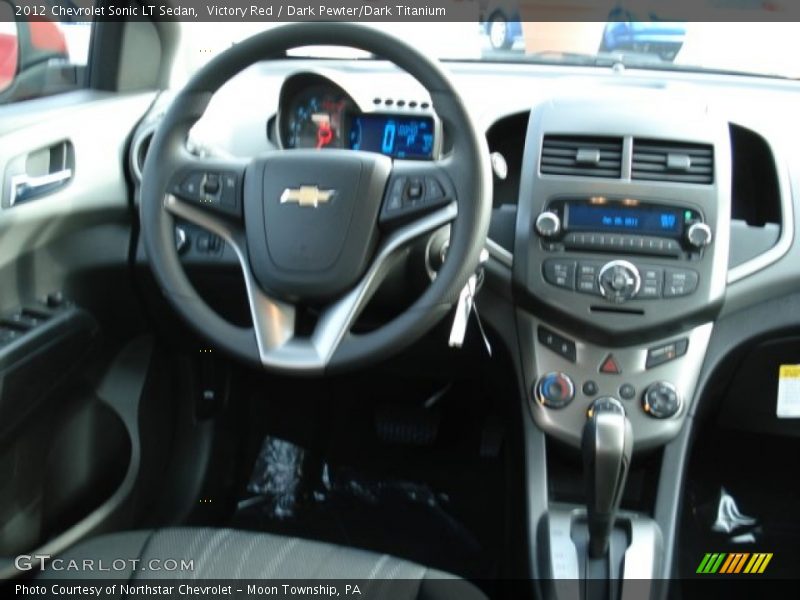 Victory Red / Dark Pewter/Dark Titanium 2012 Chevrolet Sonic LT Sedan