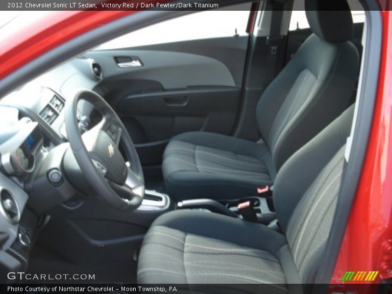  2012 Sonic LT Sedan Dark Pewter/Dark Titanium Interior