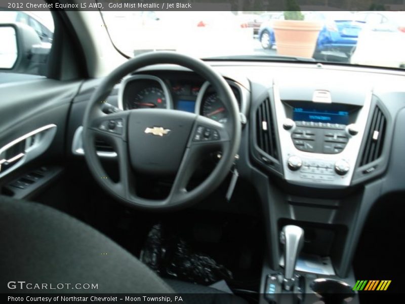 Gold Mist Metallic / Jet Black 2012 Chevrolet Equinox LS AWD
