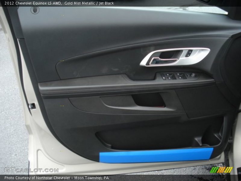 Gold Mist Metallic / Jet Black 2012 Chevrolet Equinox LS AWD